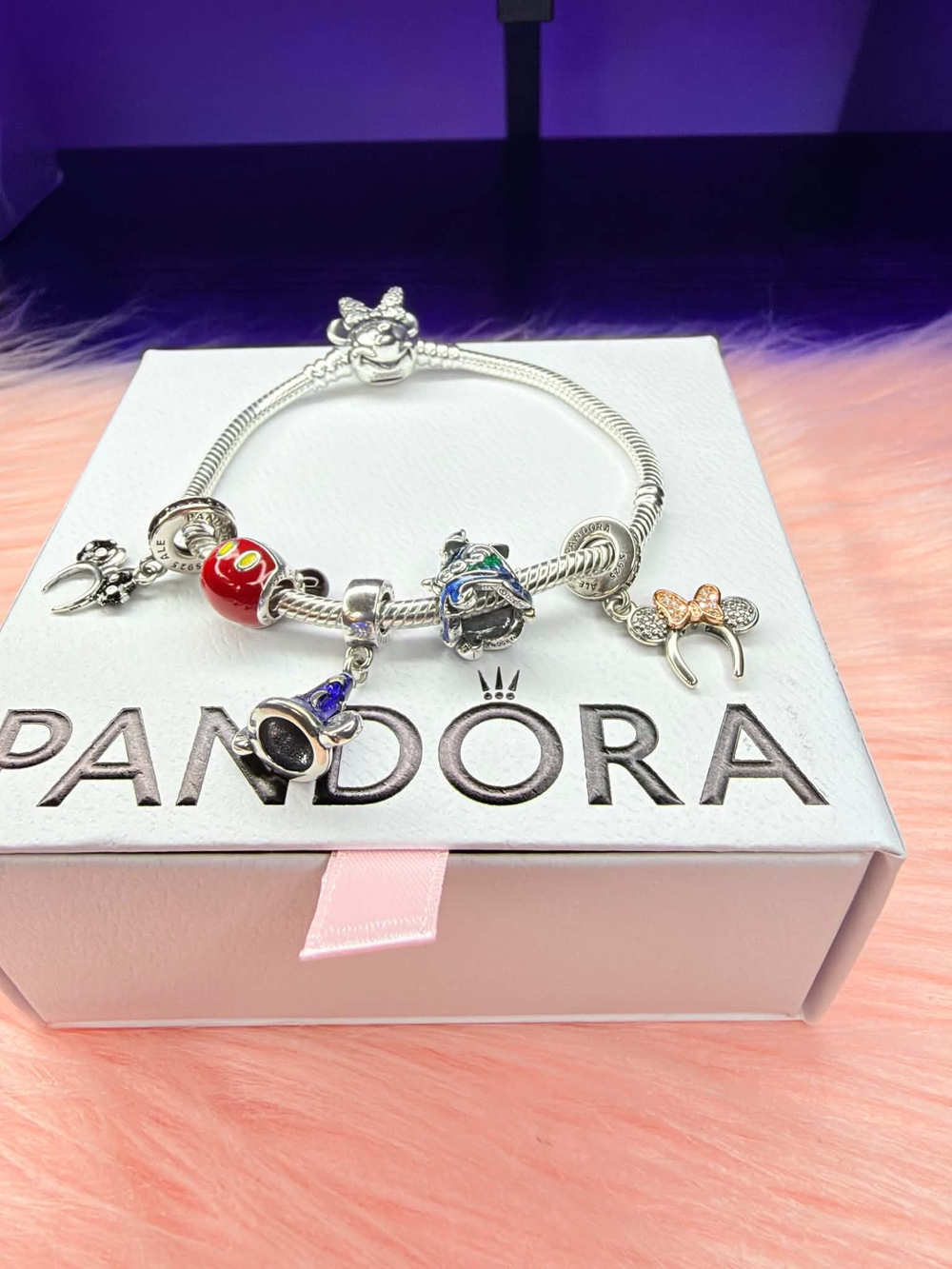 Pandora Silver Disney Mickey Charm Bracelet - Silver - Picture 3 of 13